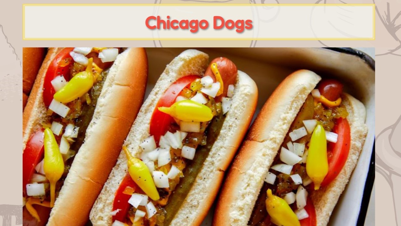 screen capture linked to chicago dogs recipe website